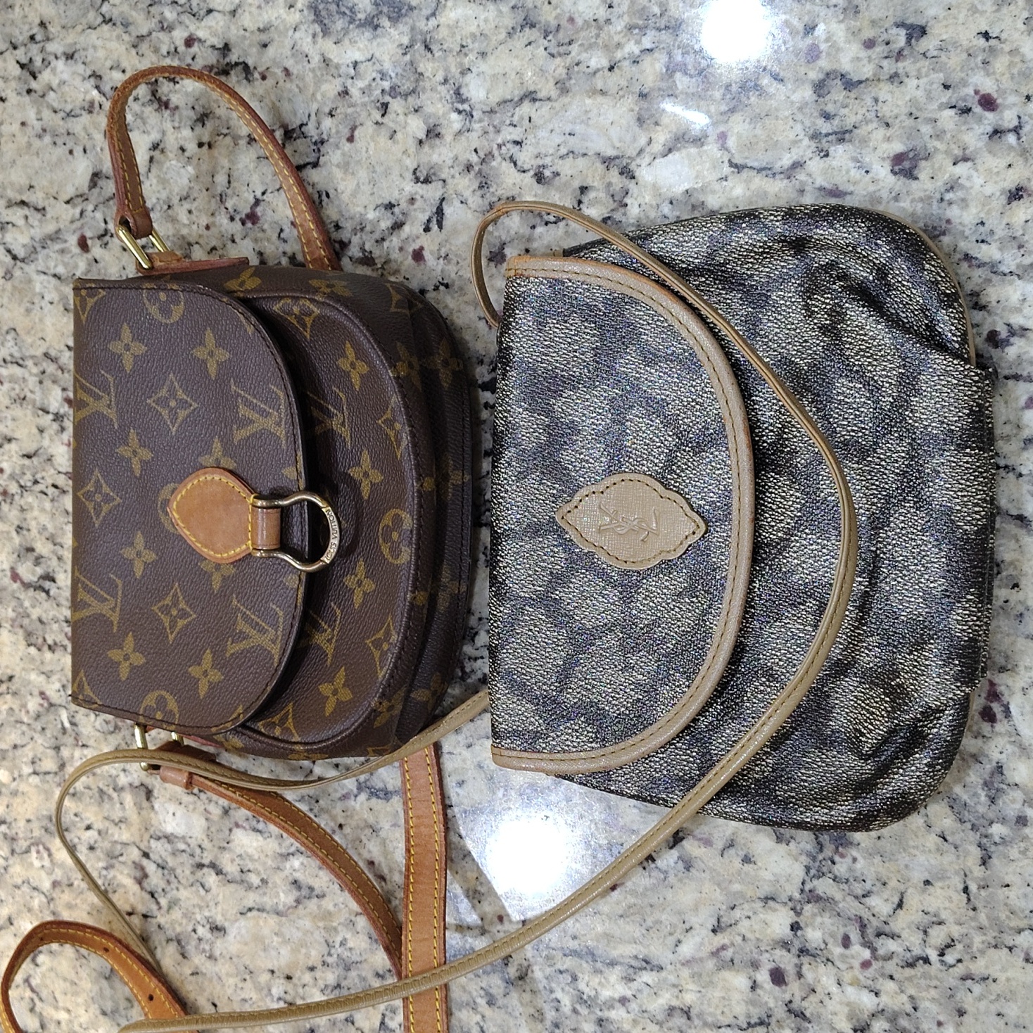 Vintage Ysl & Louis Vuitton Monogram Mini Crossbody Bag